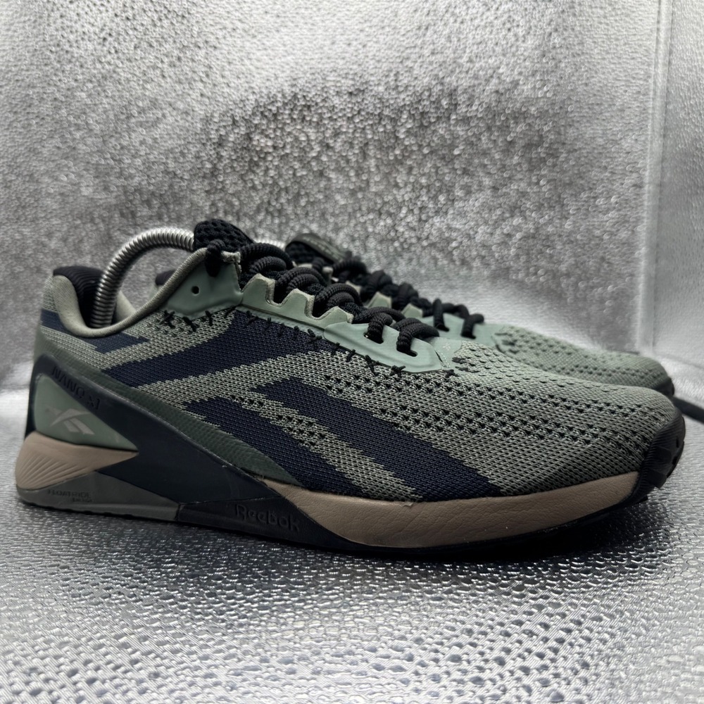 Size 9 Reebok Nano X1 Training Shoes Womens Green Excellent H02836 Sneakers